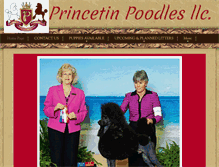 Tablet Screenshot of princetinpoodles.com